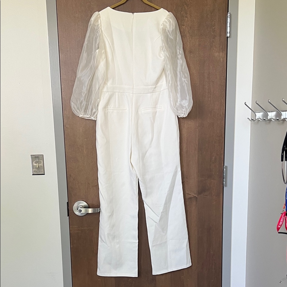 🤍 Endless Rose Organza Sleeve Jumpsuit – Size L | NWOT🤍 - Picture 6 of 13
